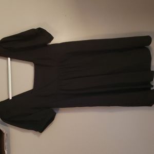 Midi dress with empire waist